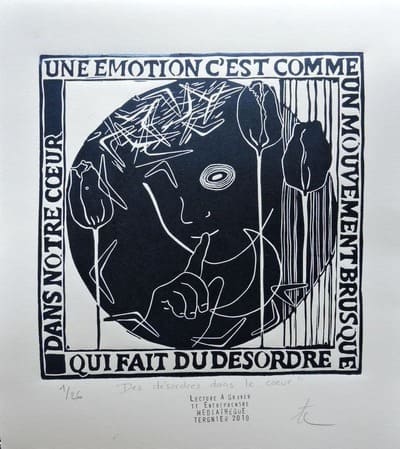 Artotheque de l'aisne newsletter _ DES DESORDRES DANS LE COEUR-BERGESE TITI